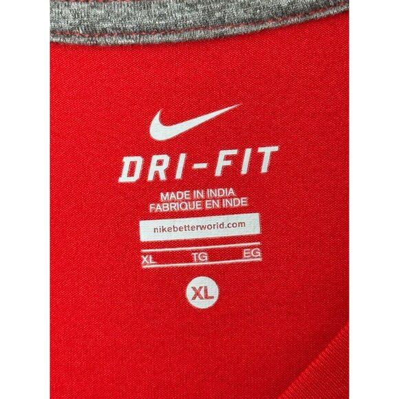 Cincinnati Reds Nike Women's V-neck T-shirt Dri-Fit Size XL Baseball Cincy MLB - Picture 4 of 7